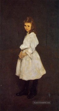  Realist Malerei - Little Mädchen in White aka Queenie Barnett Realist Ashcan Schule George Wesley Bellows
